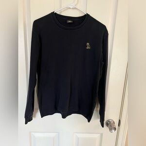 OVO Black Long Sleeve Tee with Gold Logo
